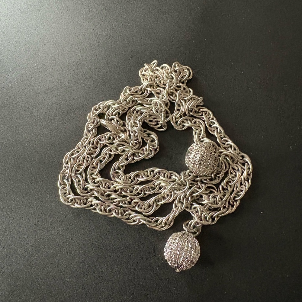 Vintage Metal French Rope Chain Belt